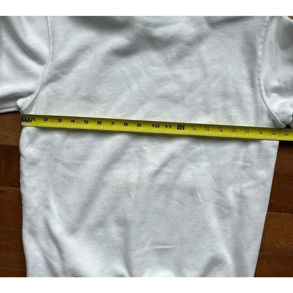 The North Face Hoodie White Pullover Sweatshirt Mens Small /Graphic Logo Hooded